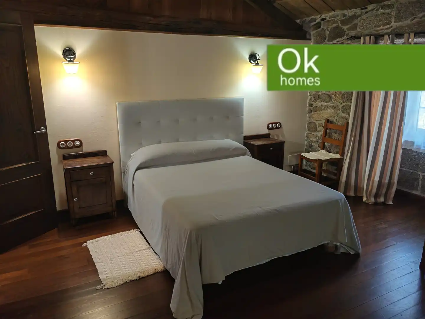 Schlafzimmer von Country house zum Verkauf in Guitiriz mit Heizung, Parkett und Abstellraum