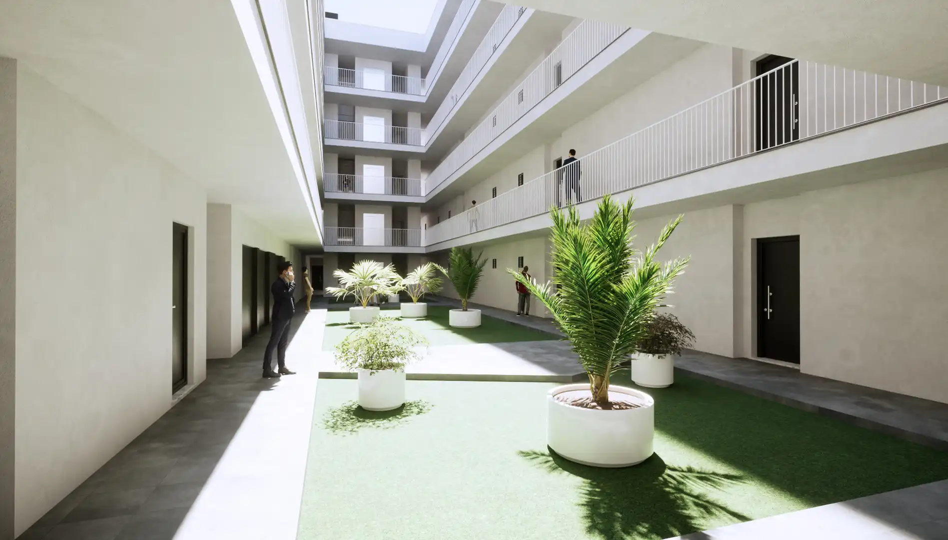 Terrasse von Wohnung zur Miete in La Rinconada mit Klimaanlage, Heizung und Terrasse