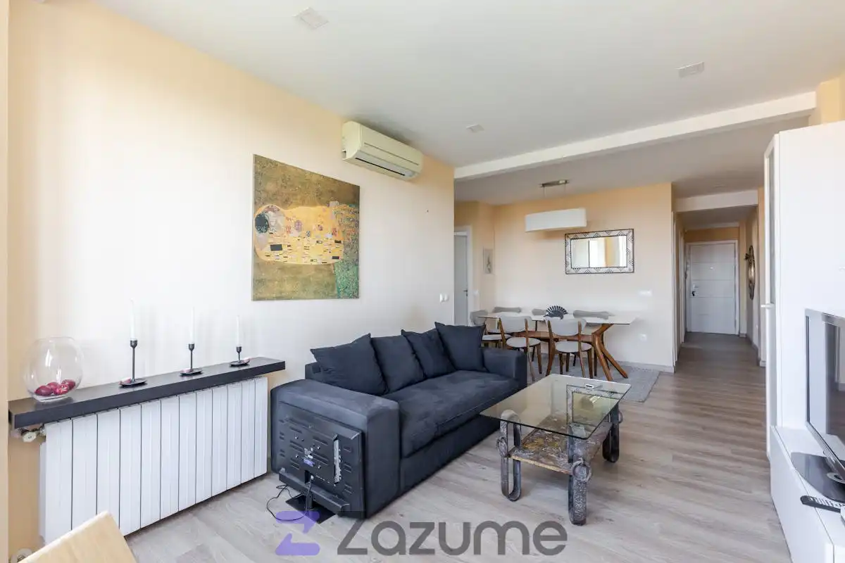 Living room of Flat for rent in Madrid  with Air Conditioner, Heating and Furnished