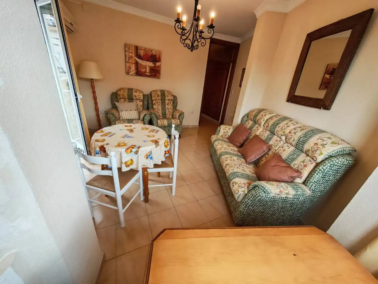 Living room of Flat for sale in Huétor Tájar  with Air Conditioner, Heating and Terrace