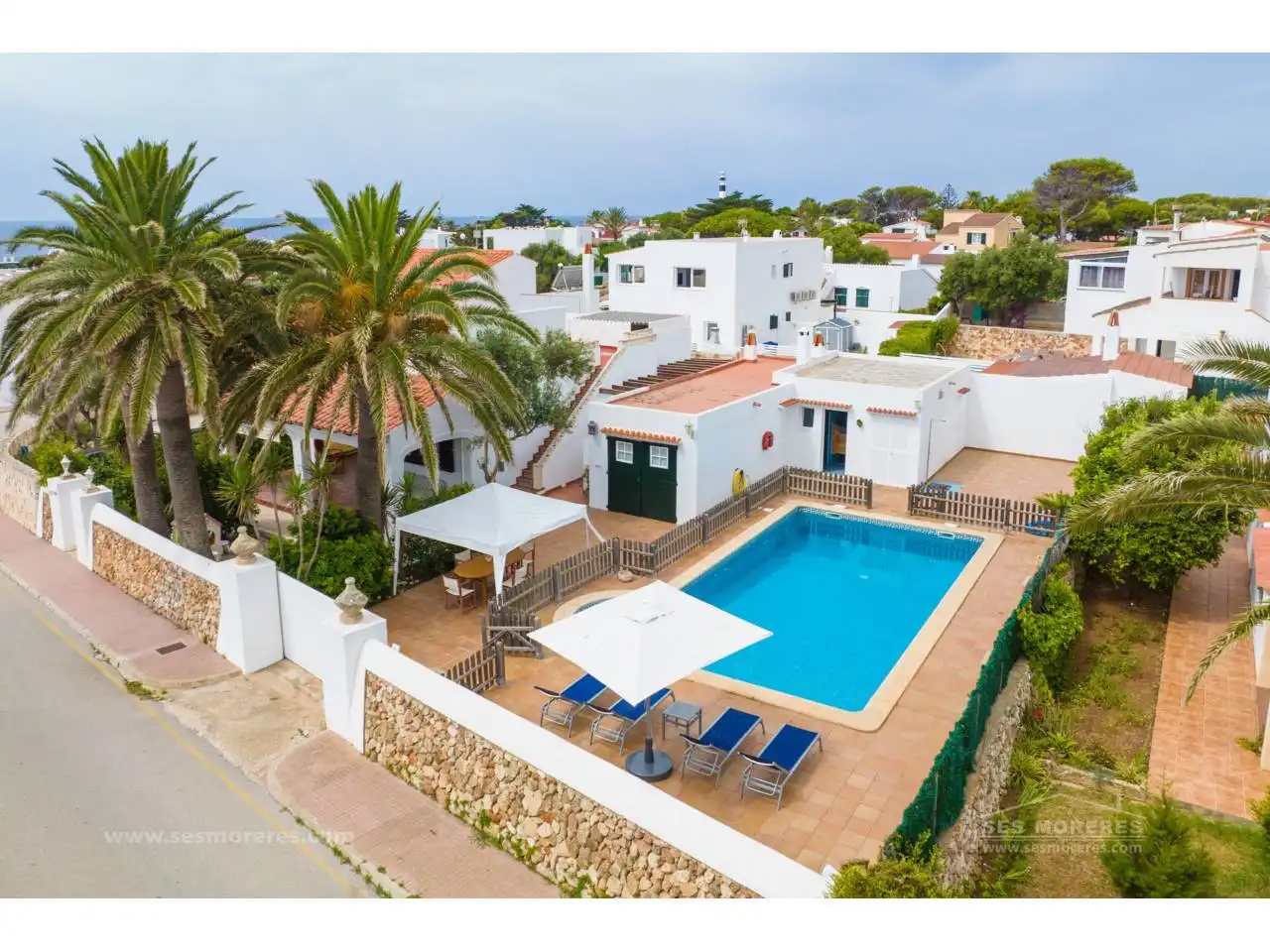 Vista exterior de Casa o chalet en venta en Ciutadella de Menorca con Jardín privado y Piscina