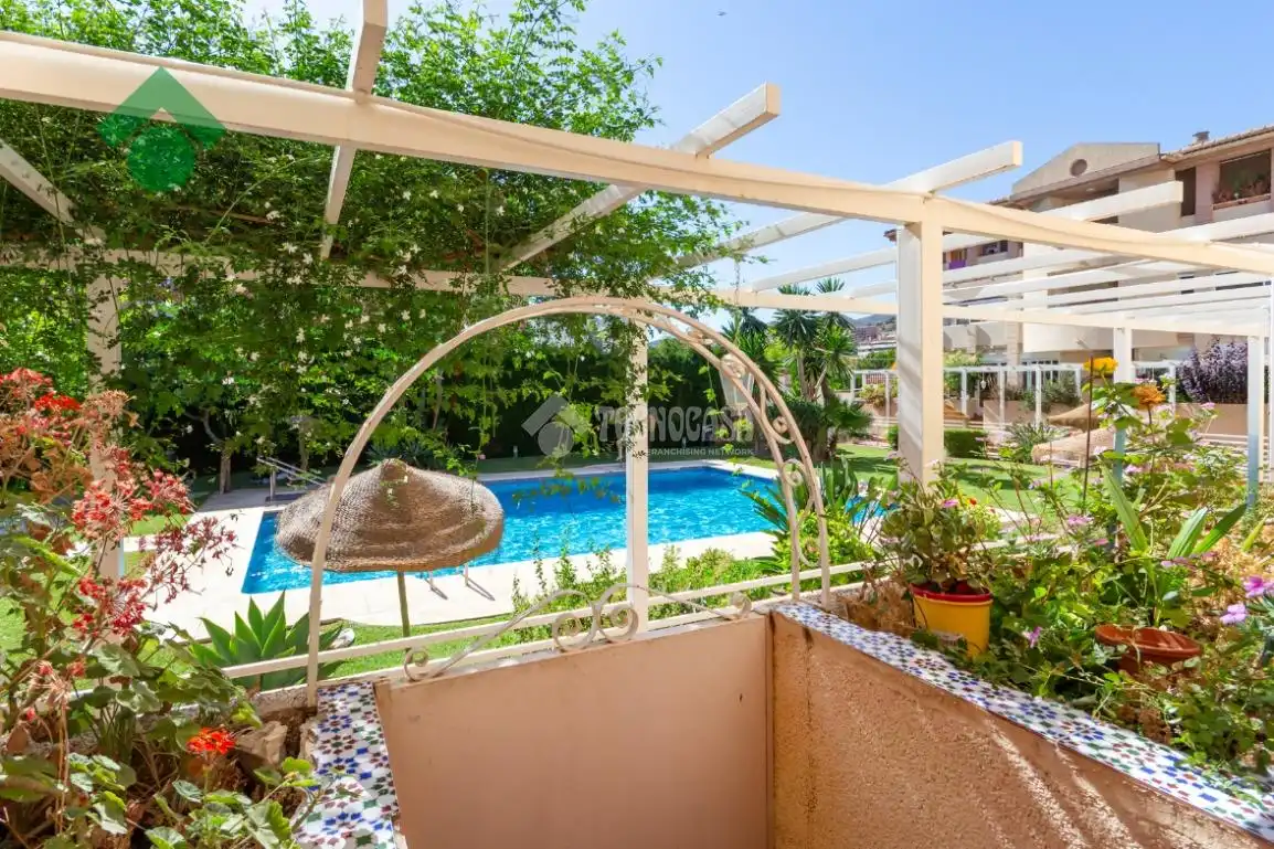 Garden of Flat for sale in Rincón de la Victoria