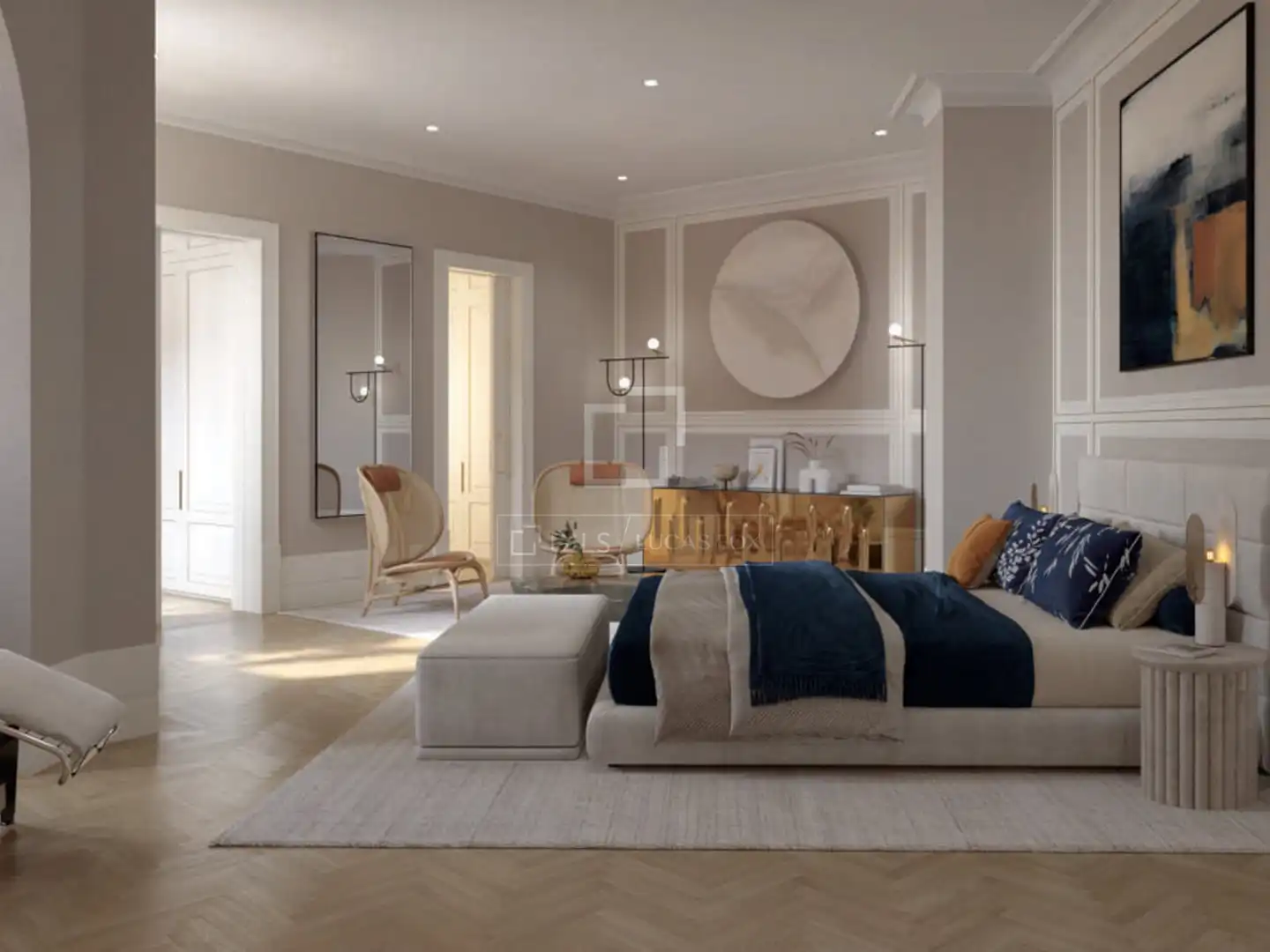 Living room of Attic for sale in Madrid  with Air Conditioner, Heating and Parquet flooring