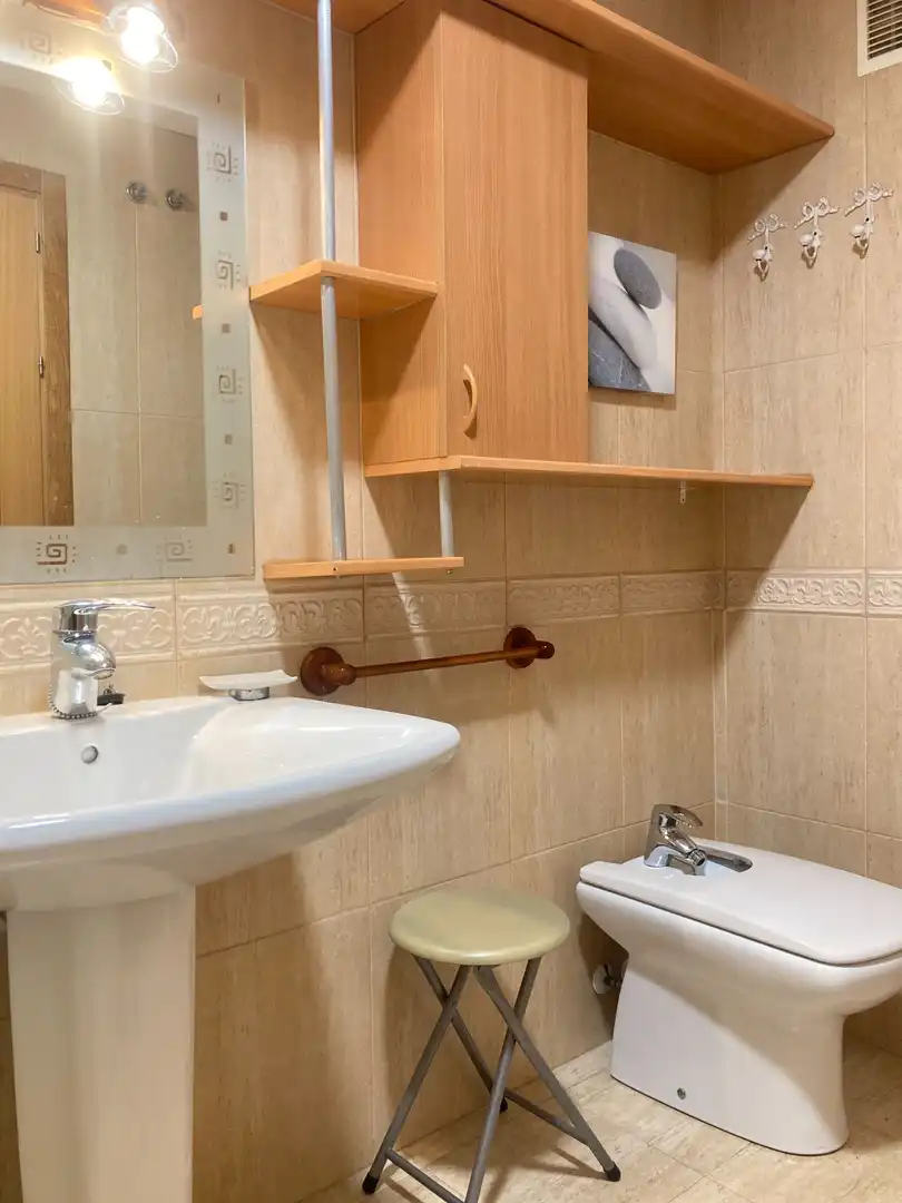 Bathroom of Flat for sale in Roquetas de Mar  with Air Conditioner, Terrace and Swimming Pool