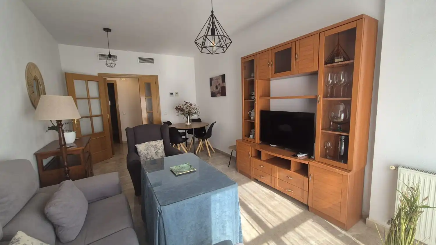 Wohnzimmer von Wohnung zur Miete in Badajoz mit Klimaanlage, Heizung und Terrasse