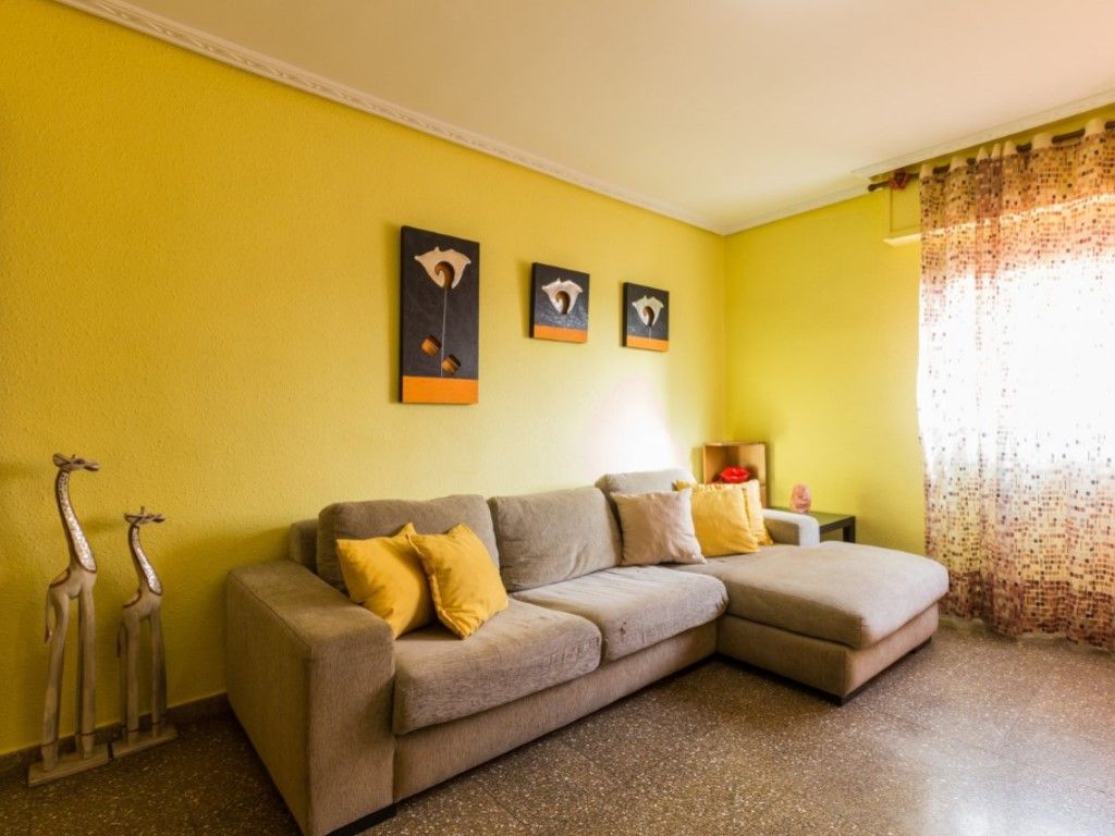 Living room of Flat for sale in  Valencia Capital