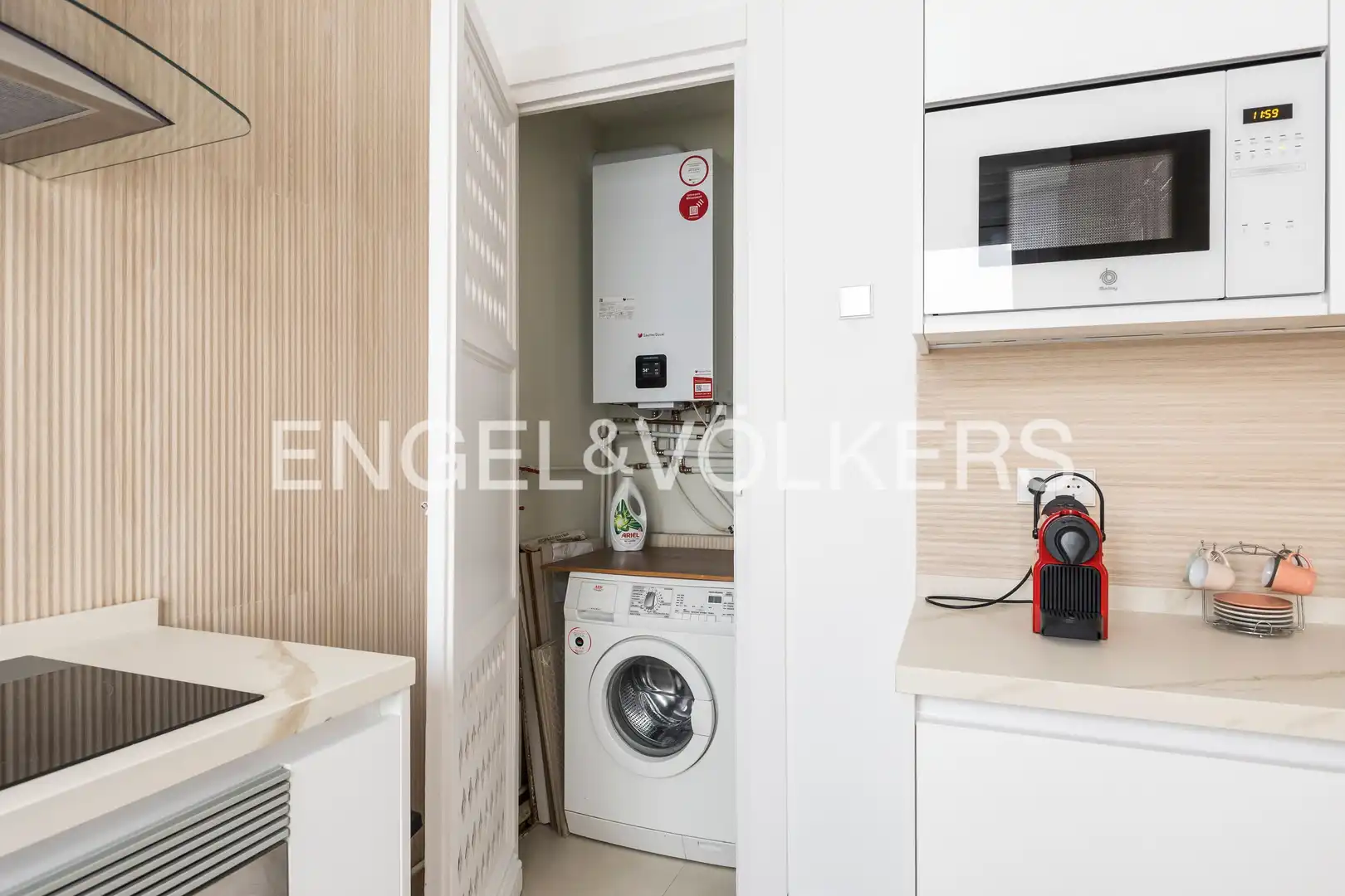 Küche von Wohnung zur Miete in Madrid mit Klimaanlage, Heizung und Möbliert