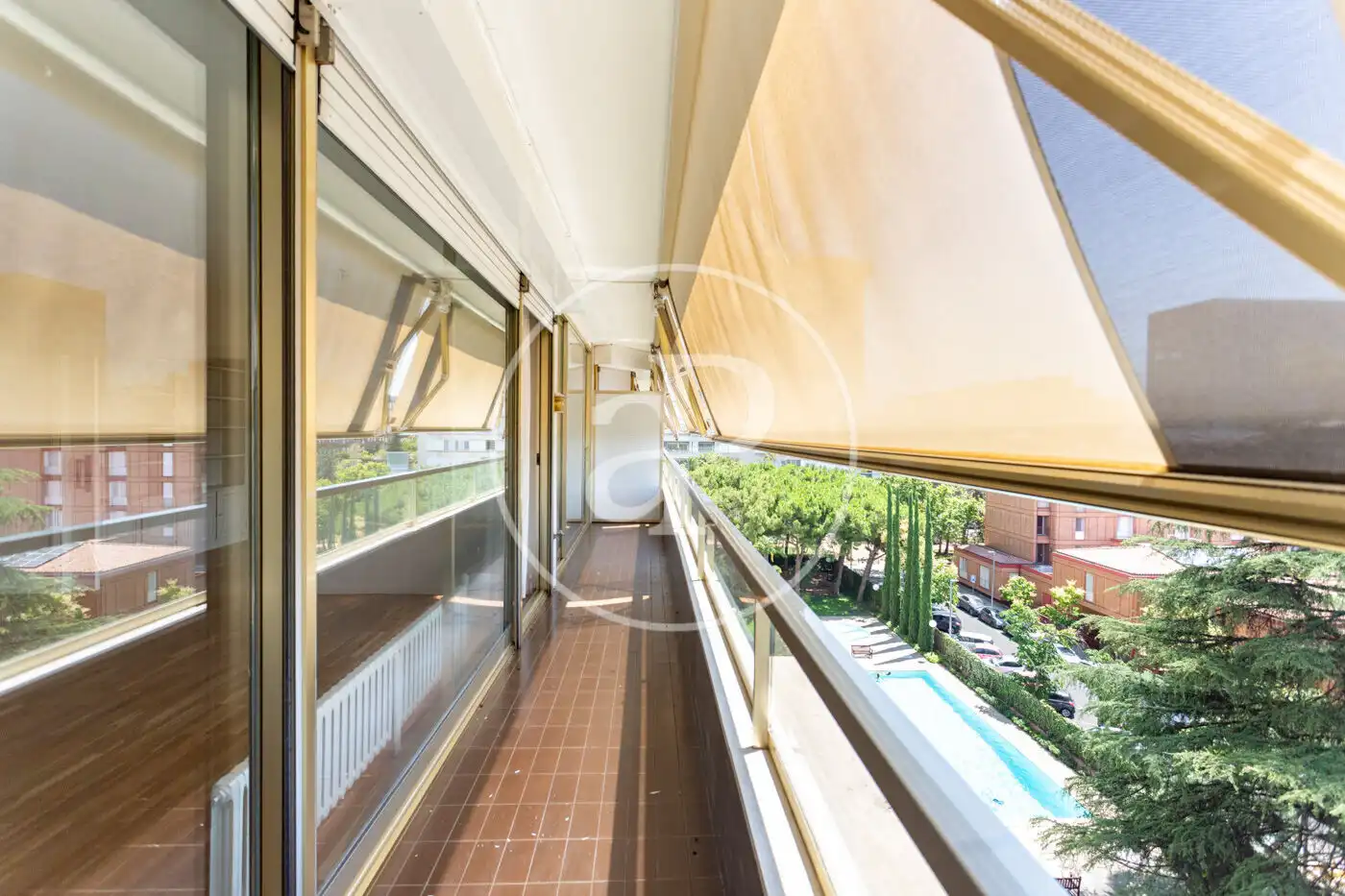 Terrace of Flat for rent in Barcelona  with Air Conditioner, Heating and Private garden