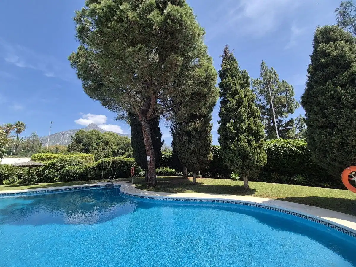 Piscina de Apartament de lloguer en Marbella amb Aire condicionat, Calefacció i Terrassa