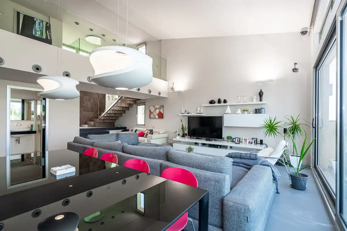 Sala d'estar de Casa o xalet de lloguer en Torrevieja amb Aire condicionat, Calefacció i Jardí privat