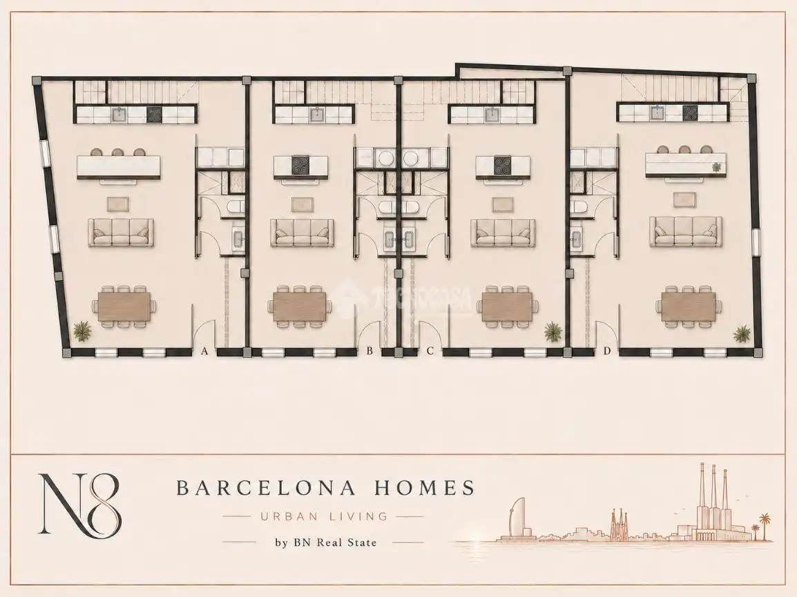 Schlafzimmer von Residential zum Verkauf in Sant Adrià de Besòs