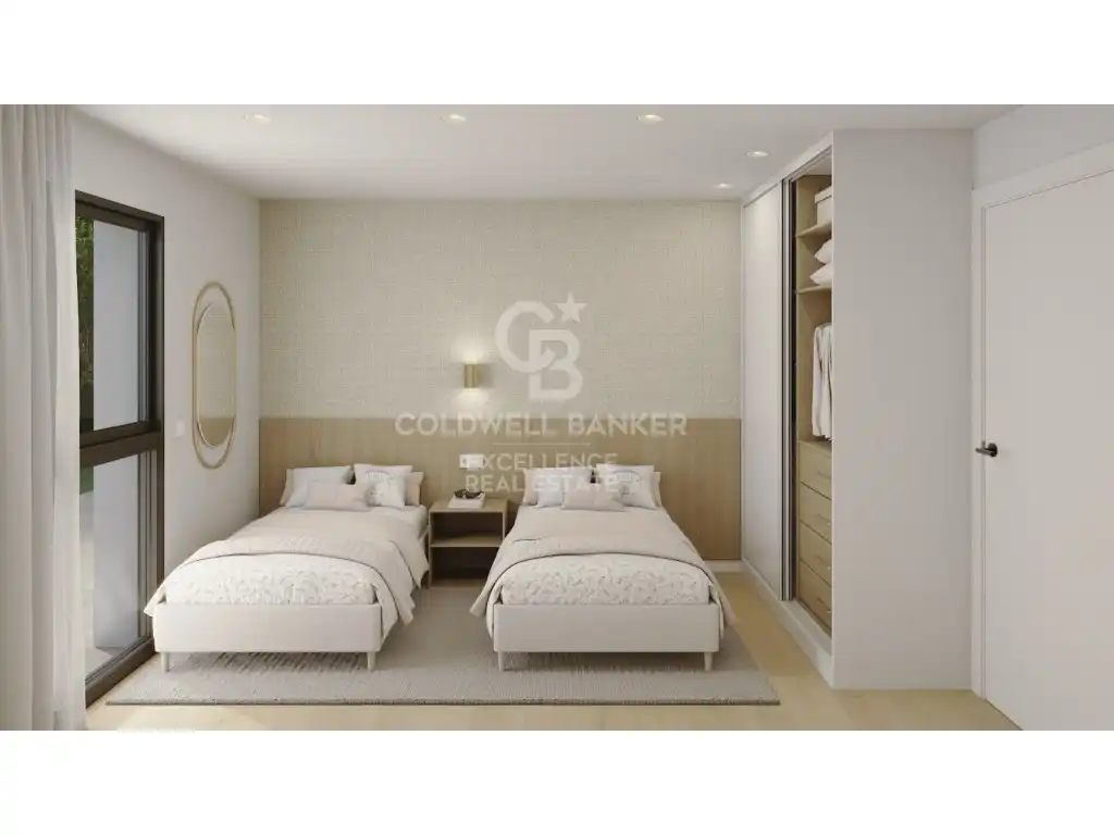 Schlafzimmer von Wohnung zum Verkauf in La Nucia mit Privatgarten, Terrasse und Schwimmbad