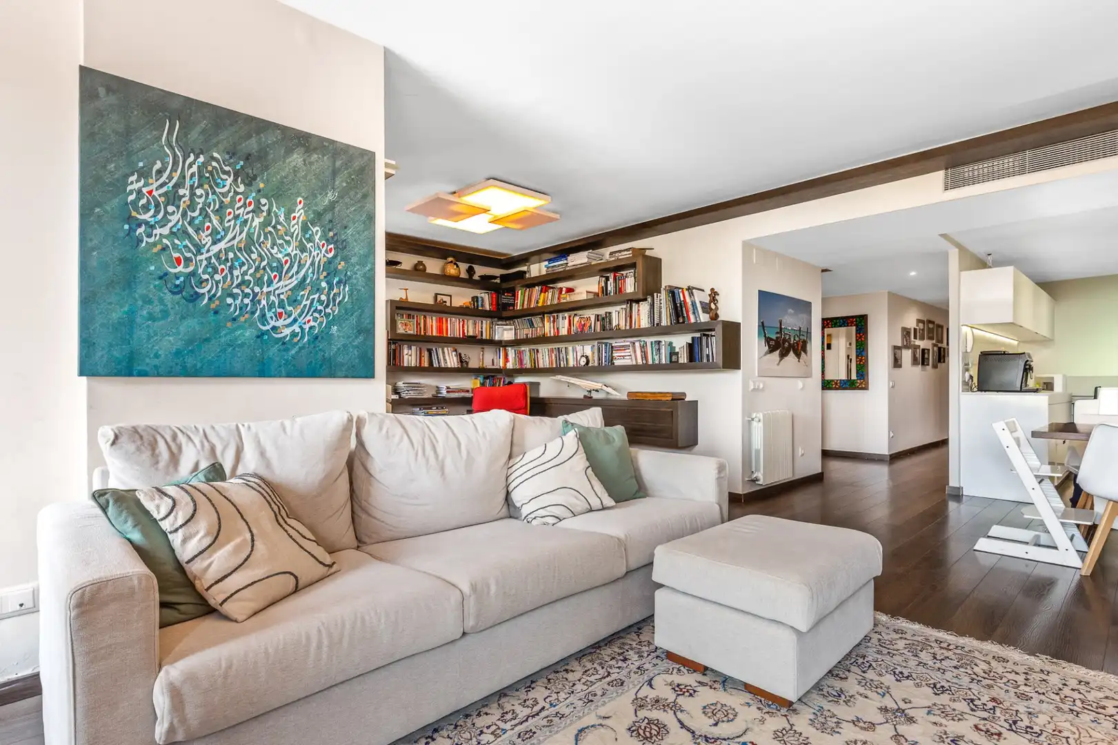 Sala de estar de Planta baja en venta en Sant Just Desvern con Aire acondicionado, Calefacción y Terraza