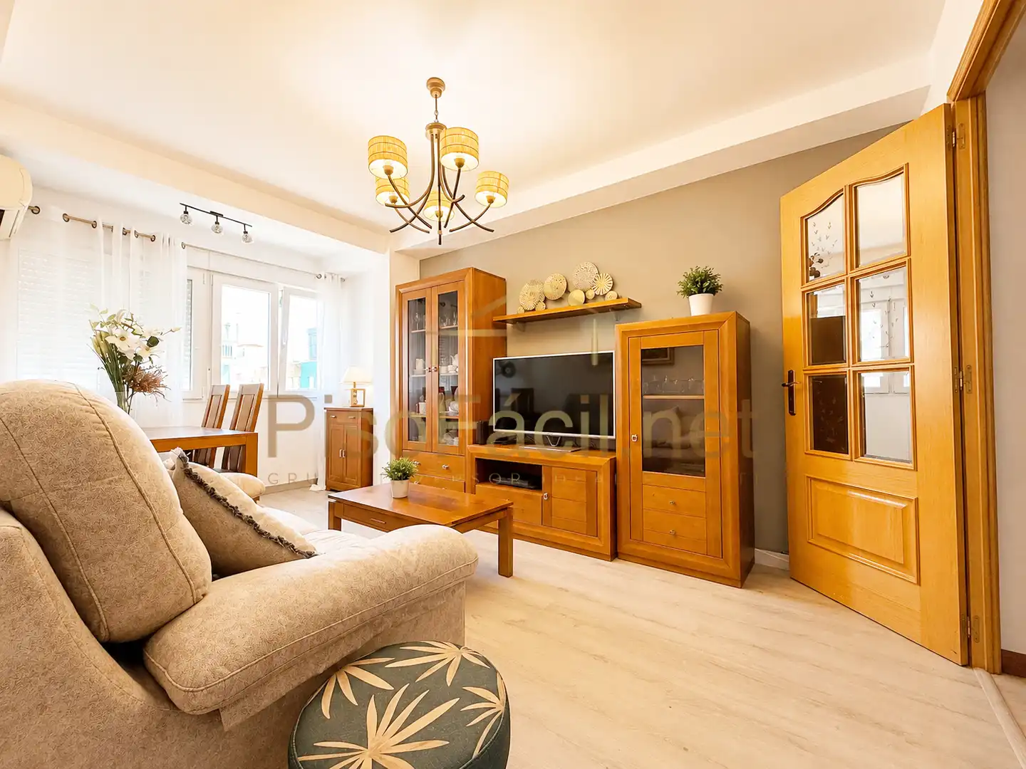 Sala de estar de Piso en venta en Móstoles con Aire acondicionado, Calefacción y Parquet