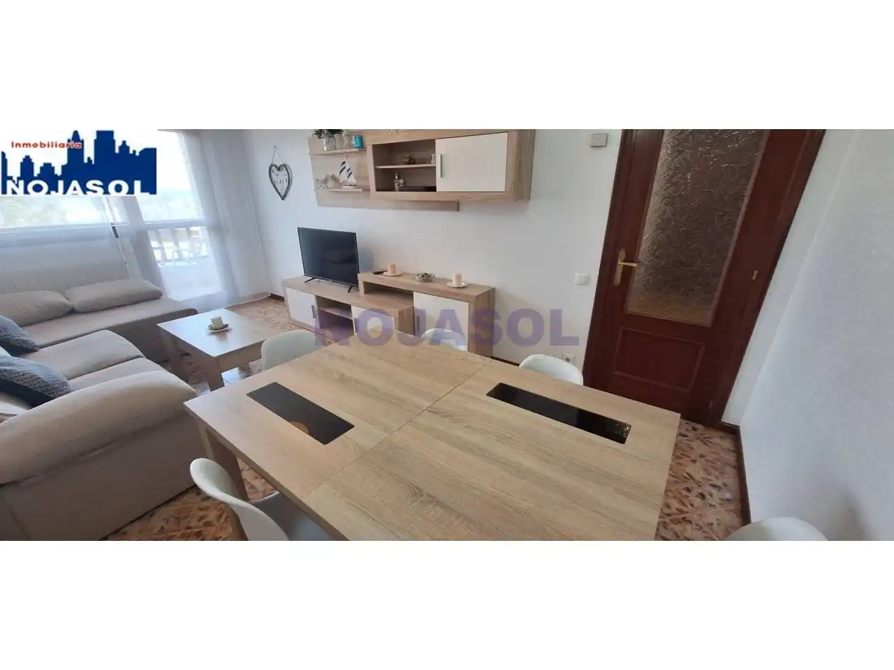 Wohnzimmer von Wohnung zur Miete in Noja mit Heizung, Terrasse und Möbliert