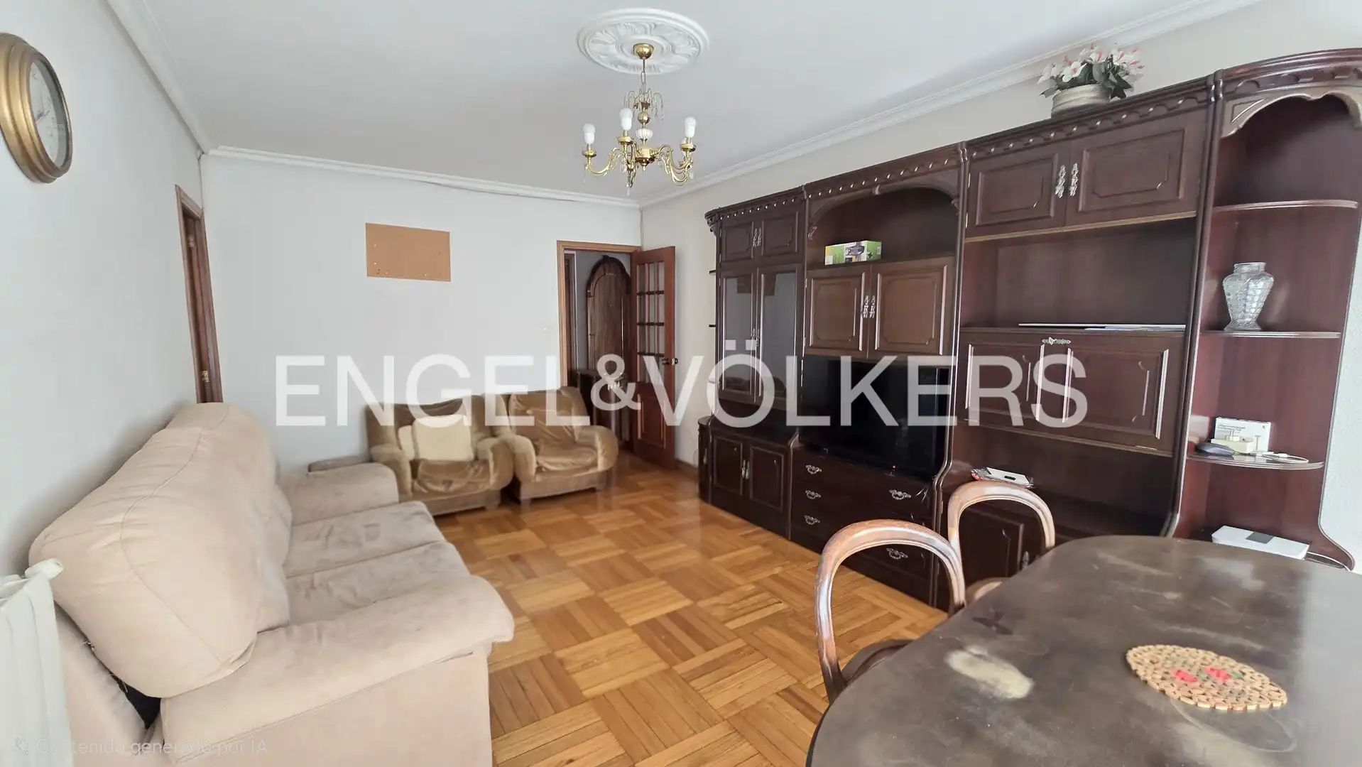 Living room of Flat for sale in Vigo   with Heating, Parquet flooring and Terrace