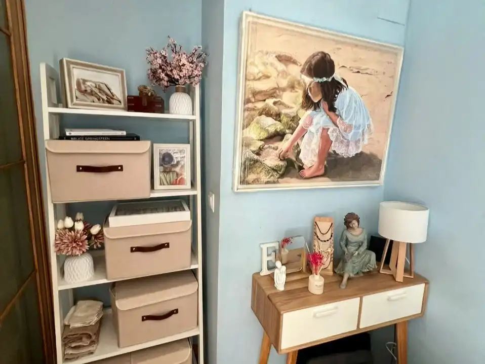 Sala de estar de Piso en venta en Vigo  con Calefacción, Parquet y Trastero