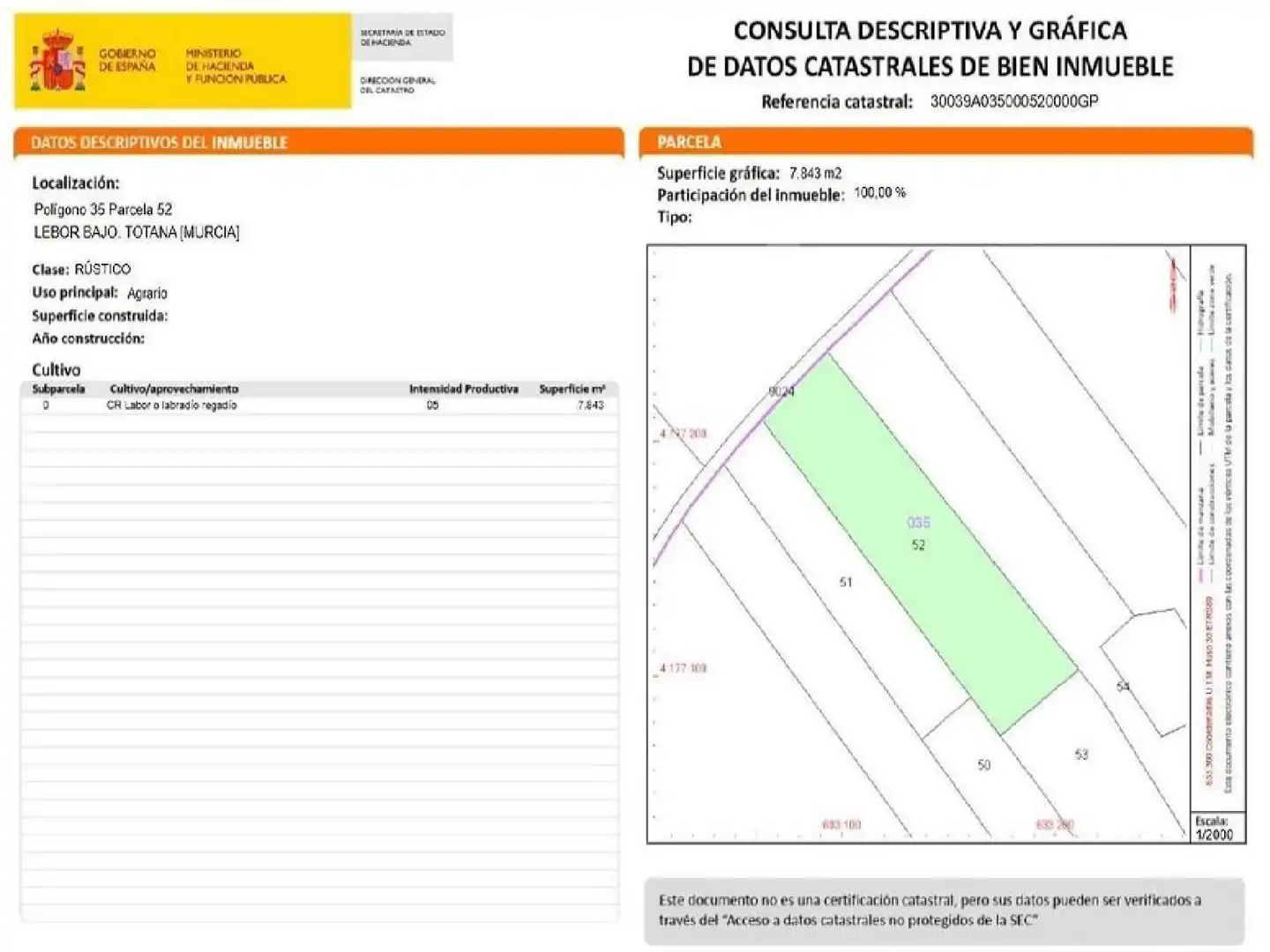 Residencial en venta en Totana