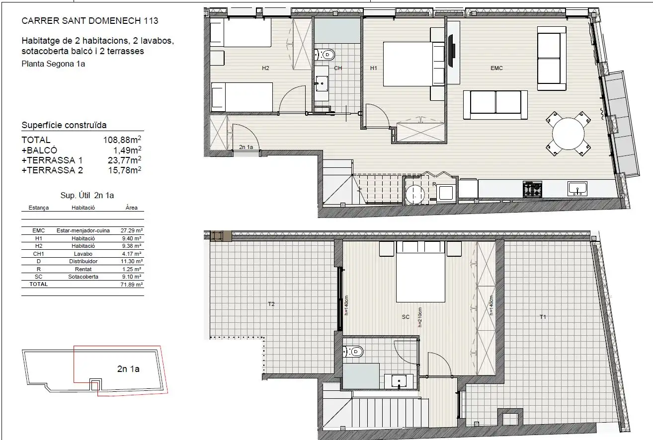 Wohnung zum Verkauf in Sant Feliu de Guíxols mit Heizung, Terrasse und Ofen