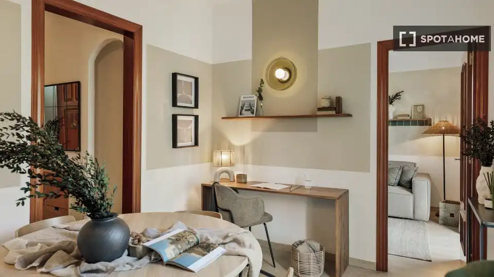 Sala d'estar de Pis de lloguer en Barcelona amb Aire condicionat, Calefacció i Moblat