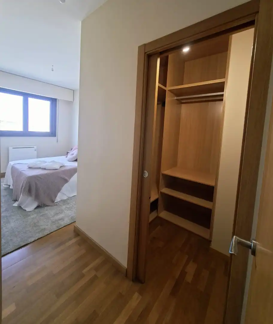 Bedroom of Flat for sale in A Coruña Capital   with Heating, Parquet flooring and Oven