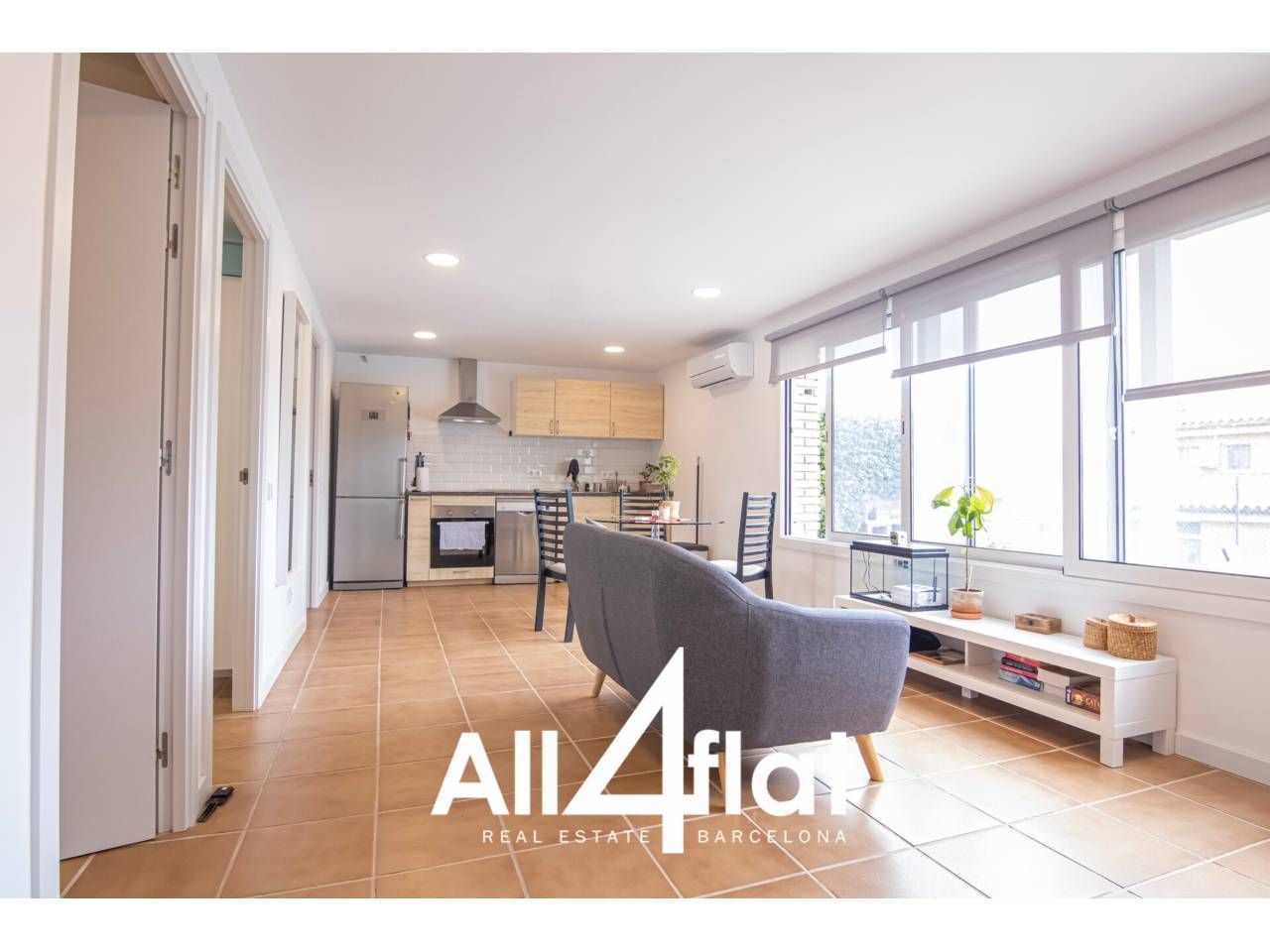 Vista exterior de Apartament de lloguer en Badalona amb Aire condicionat, Terrassa i Moblat