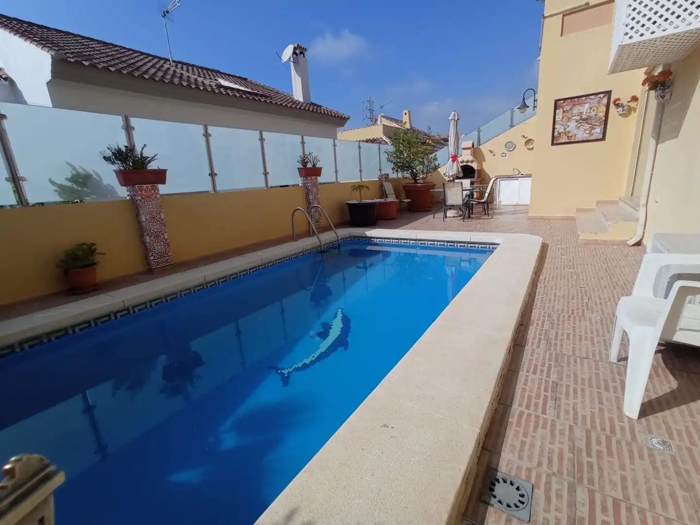 Piscina de Casa o chalet de alquiler en Fuengirola con Aire acondicionado, Calefacción y Jardín privado