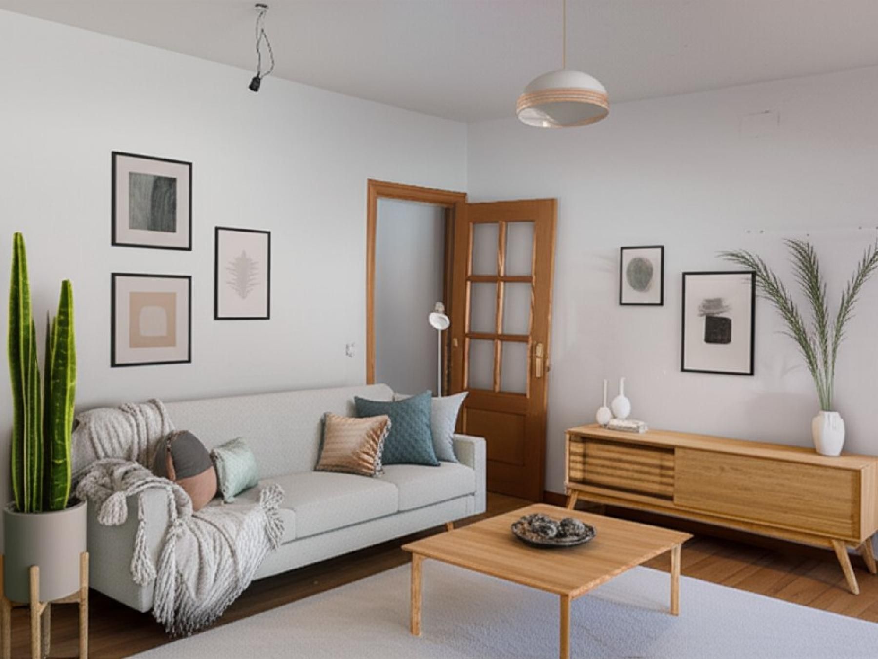 Sala de estar de Piso en venta en  Madrid Capital