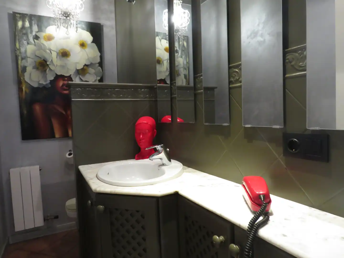 Badezimmer von Country house zur Miete in Sant Andreu de Llavaneres mit Heizung, Parkett und Terrasse