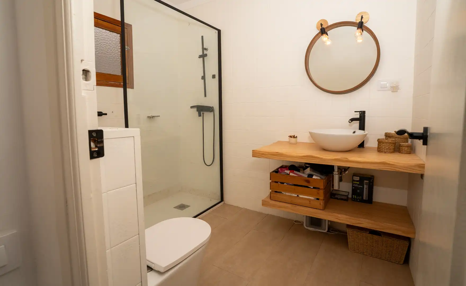 Baño de Casa adosada en venta en L'Ametlla de Mar  con Aire acondicionado, Calefacción y Parquet