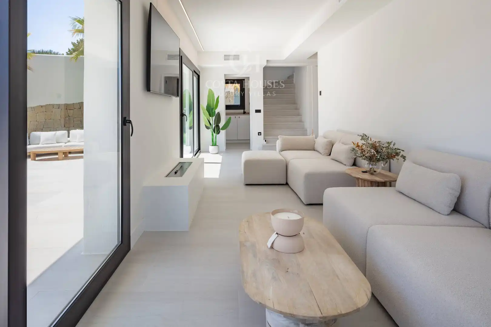 Living room of Houses for sale in Jávea / Xàbia  with Air Conditioner, Heating and Private garden