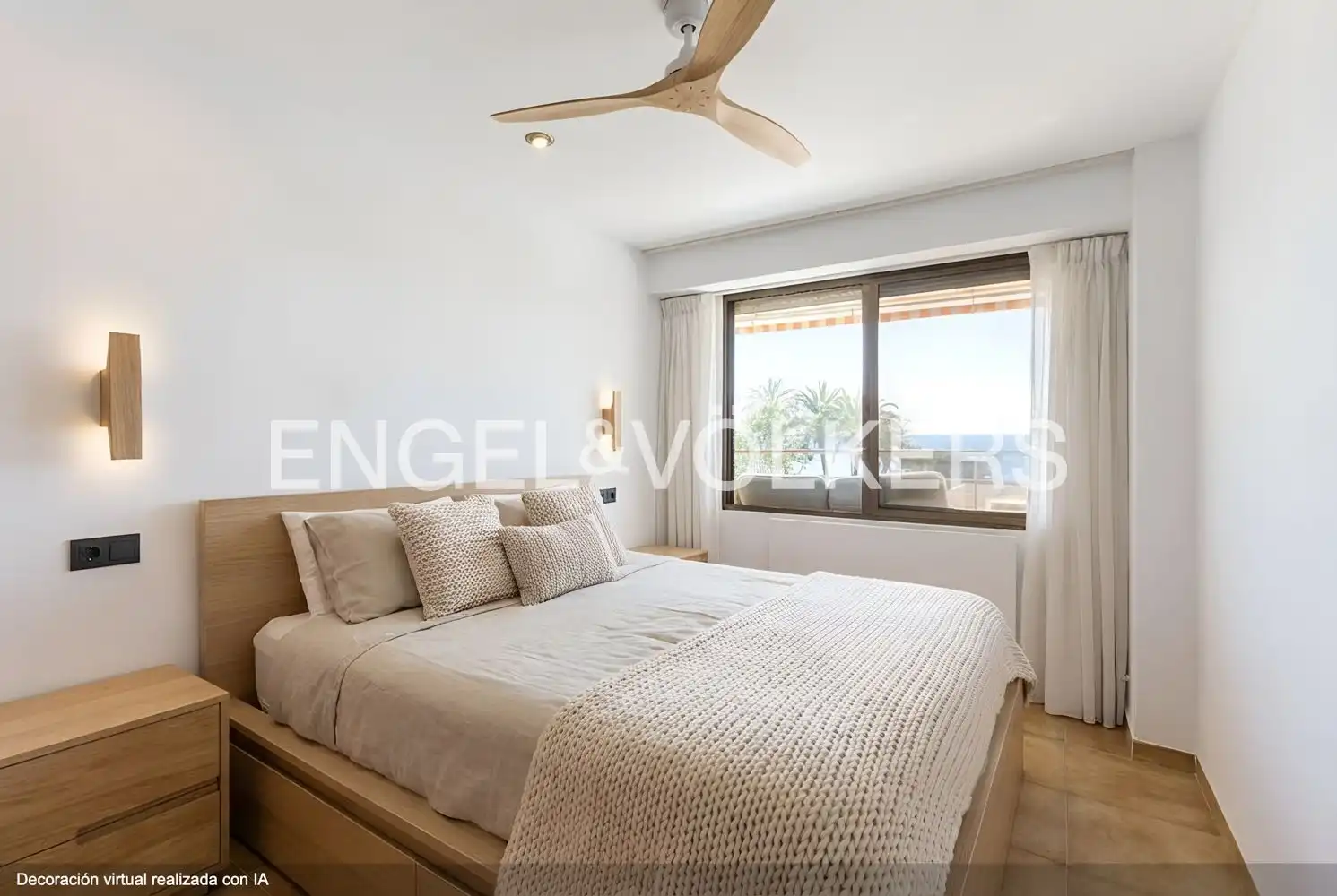 Bedroom of Flat for sale in Benicasim / Benicàssim  with Air Conditioner, Heating and Private garden
