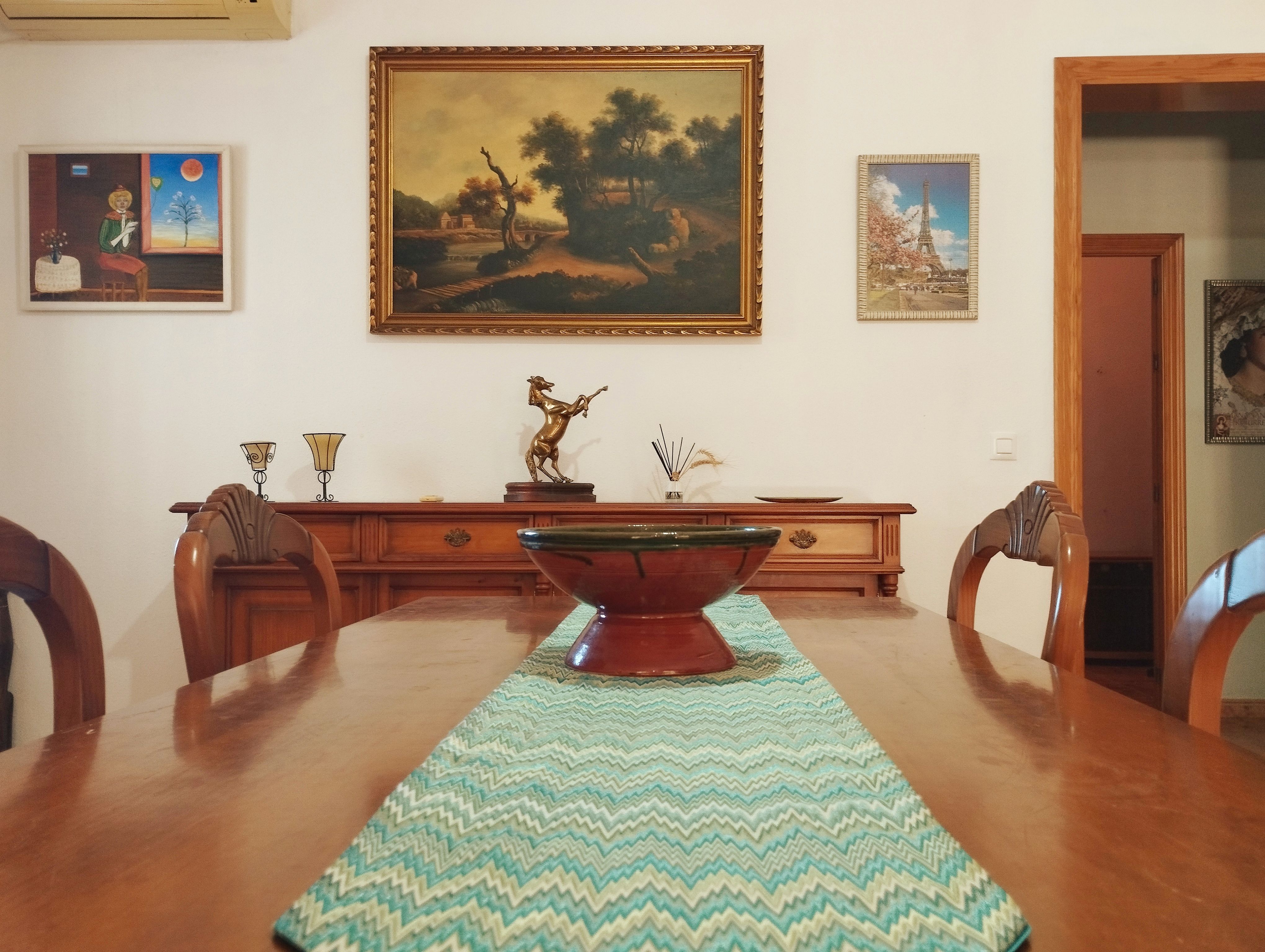 Dining room of Country house for sale in Hinojos  with Air Conditioner, Private garden and Terrace