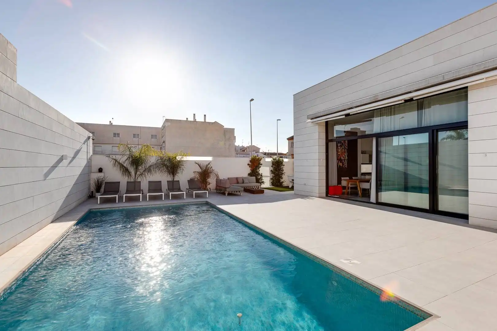 Piscina de Casa o xalet en venda en Pilar de la Horadada amb Aire condicionat, Calefacció i Jardí privat