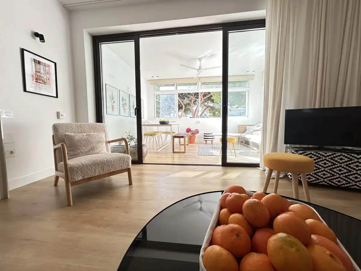 Wohnzimmer von Wohnung zum Verkauf in Marbella mit Klimaanlage, Terrasse und Möbliert