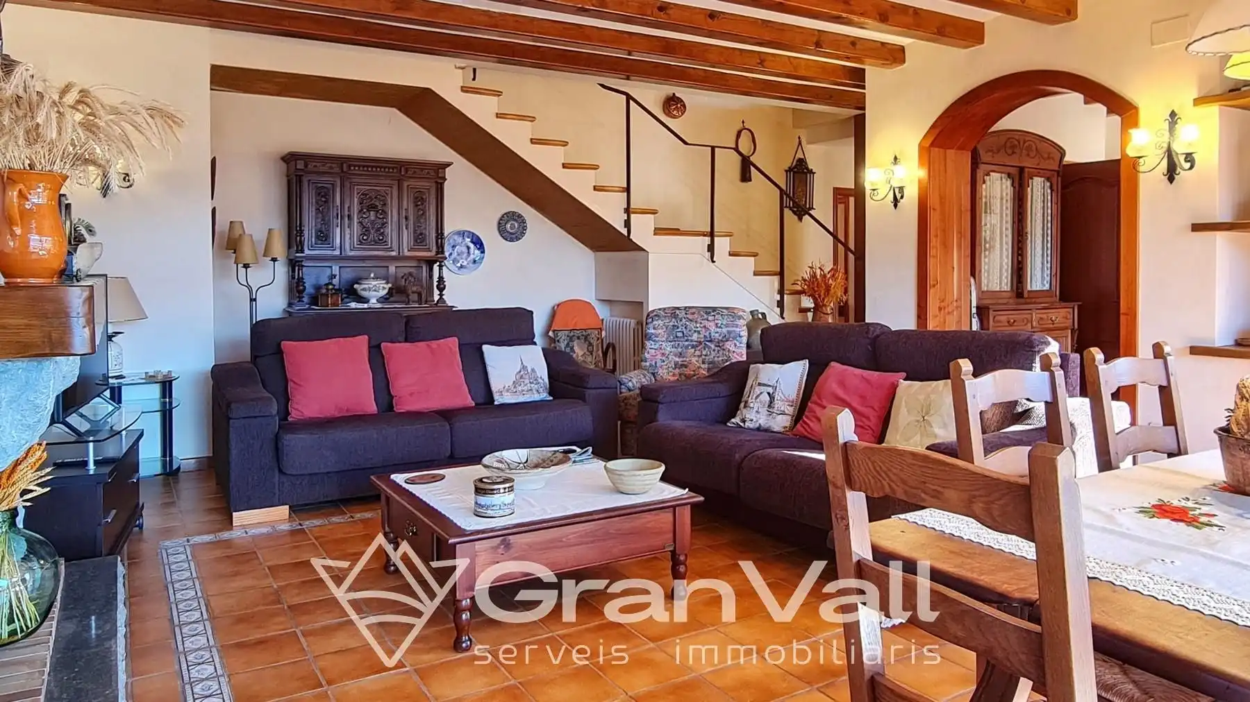 Sala de estar de Casa o chalet en venta en Prullans con Calefacción, Jardín privado y Parquet