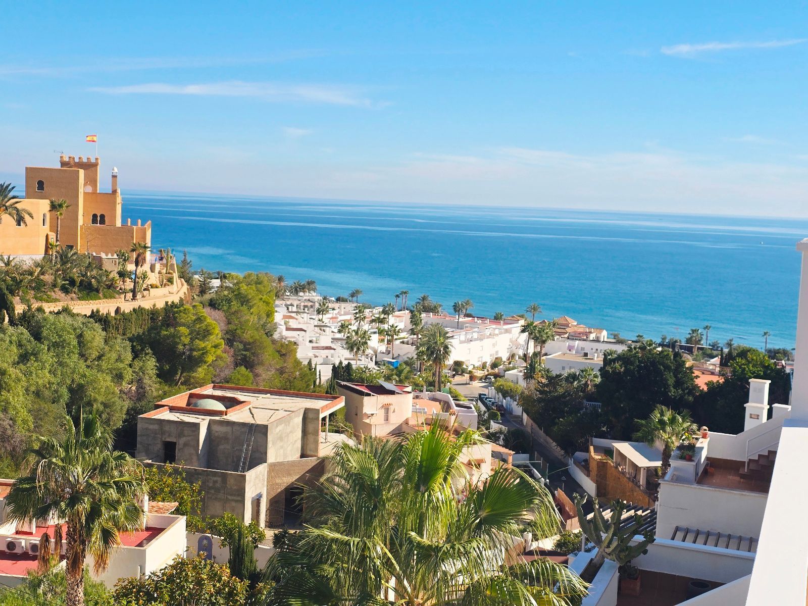 Vista exterior de Dúplex en venda en Mojácar amb Aire condicionat, Terrassa i Piscina