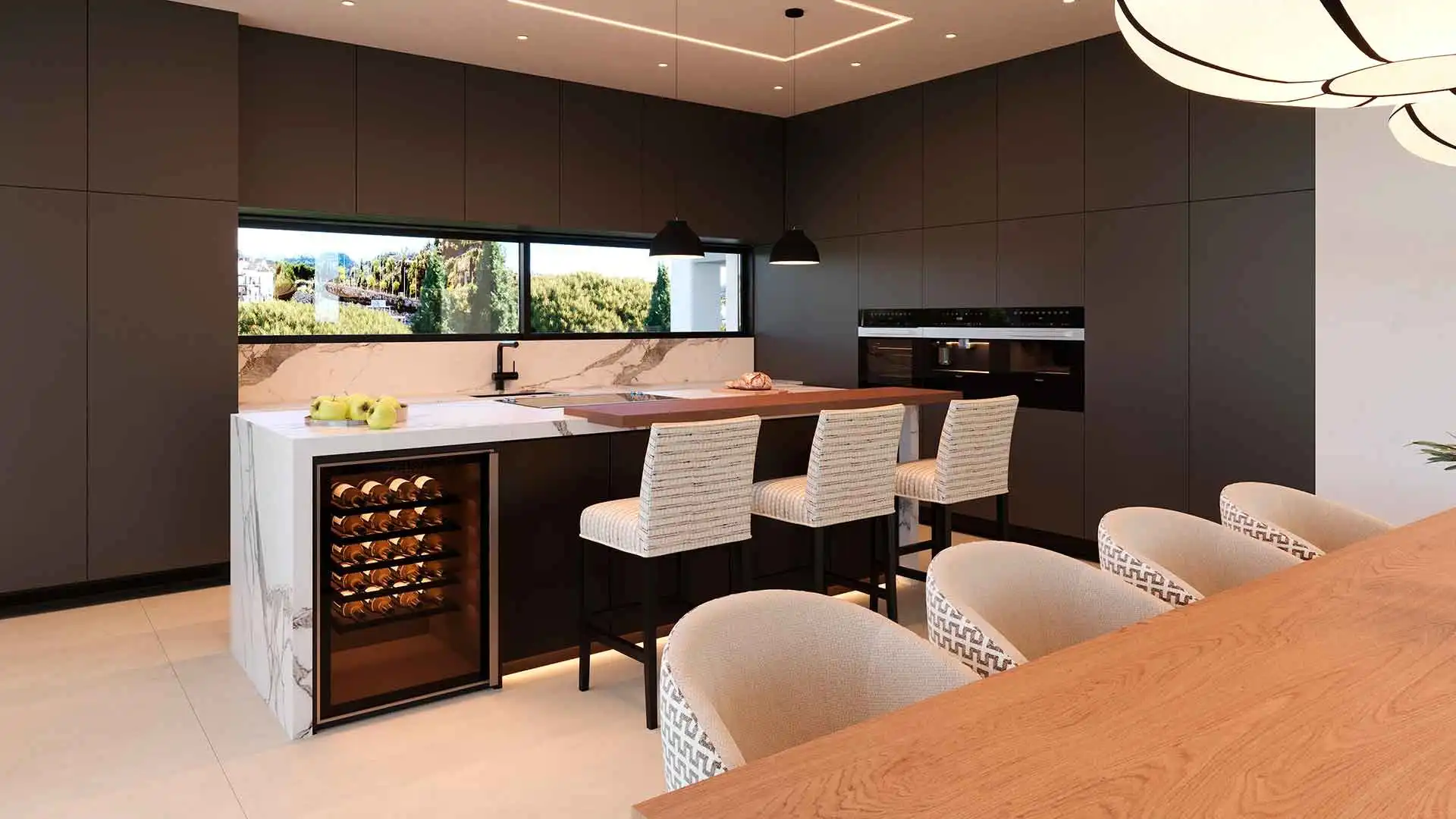 Kitchen of Houses for sale in Marbella  with Air Conditioner, Heating and Terrace