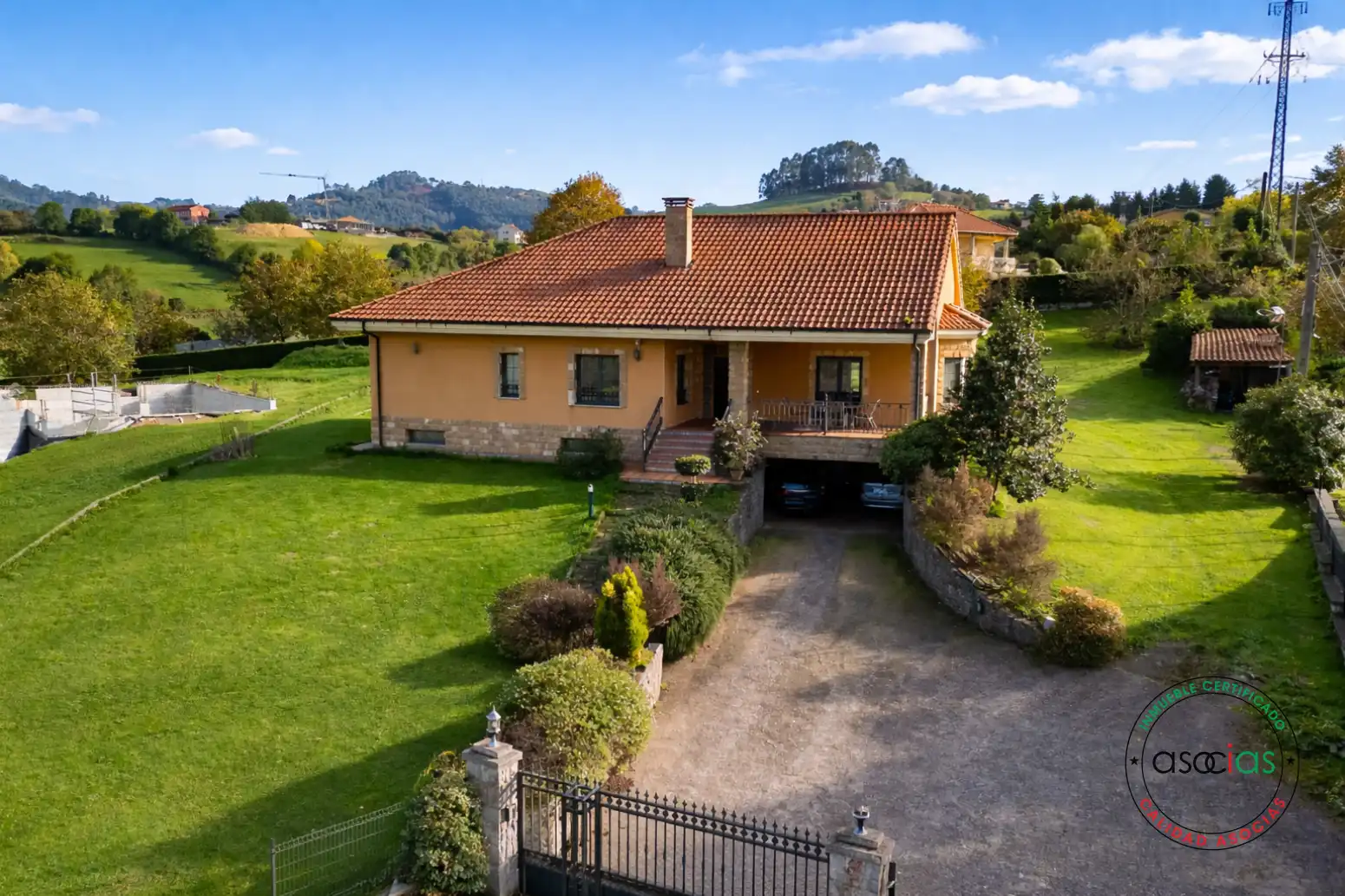 Exterior view of Houses for sale in Gijón   with Heating, Parquet flooring and Terrace