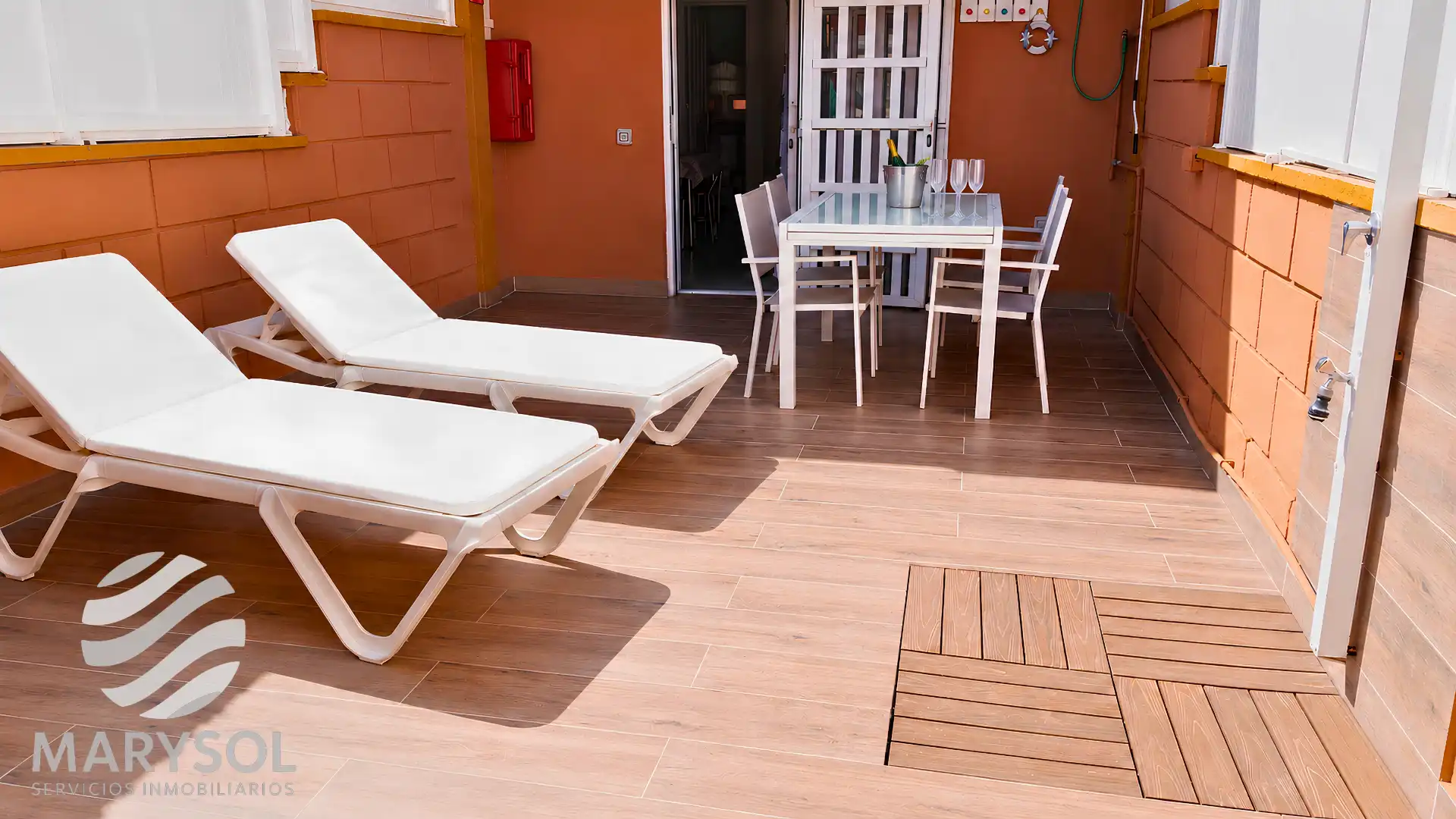 Terrasse von Haus oder Chalet zur Miete in San Bartolomé de Tirajana mit Klimaanlage, Terrasse und Möbliert