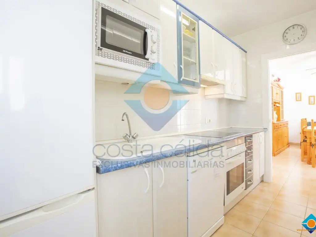 Cuina de Apartament en venda en Mazarrón amb Aire condicionat, Jardí privat i Terrassa