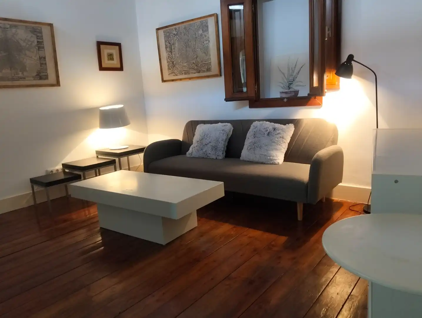 Sala de estar de Apartamento de alquiler en Toledo con Aire acondicionado, Calefacción y Parquet