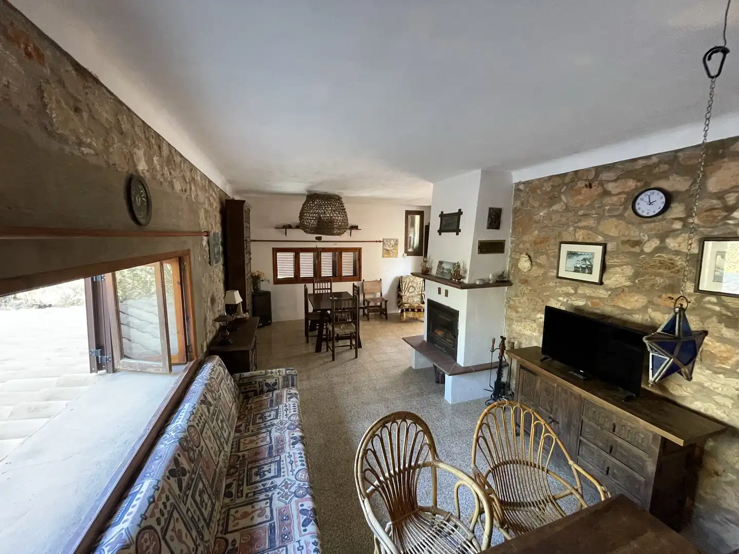 Sala d'estar de Casa o xalet en venda en Formentera amb Jardí privat, Terrassa i Piscina