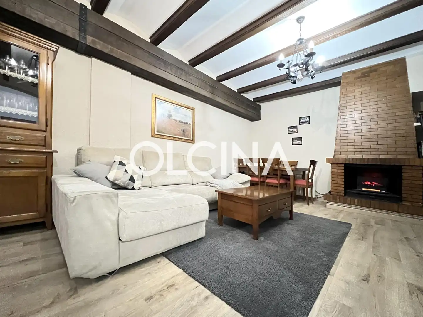 Sala de estar de Casa adosada en venta en Ibi con Aire acondicionado, Terraza y Trastero