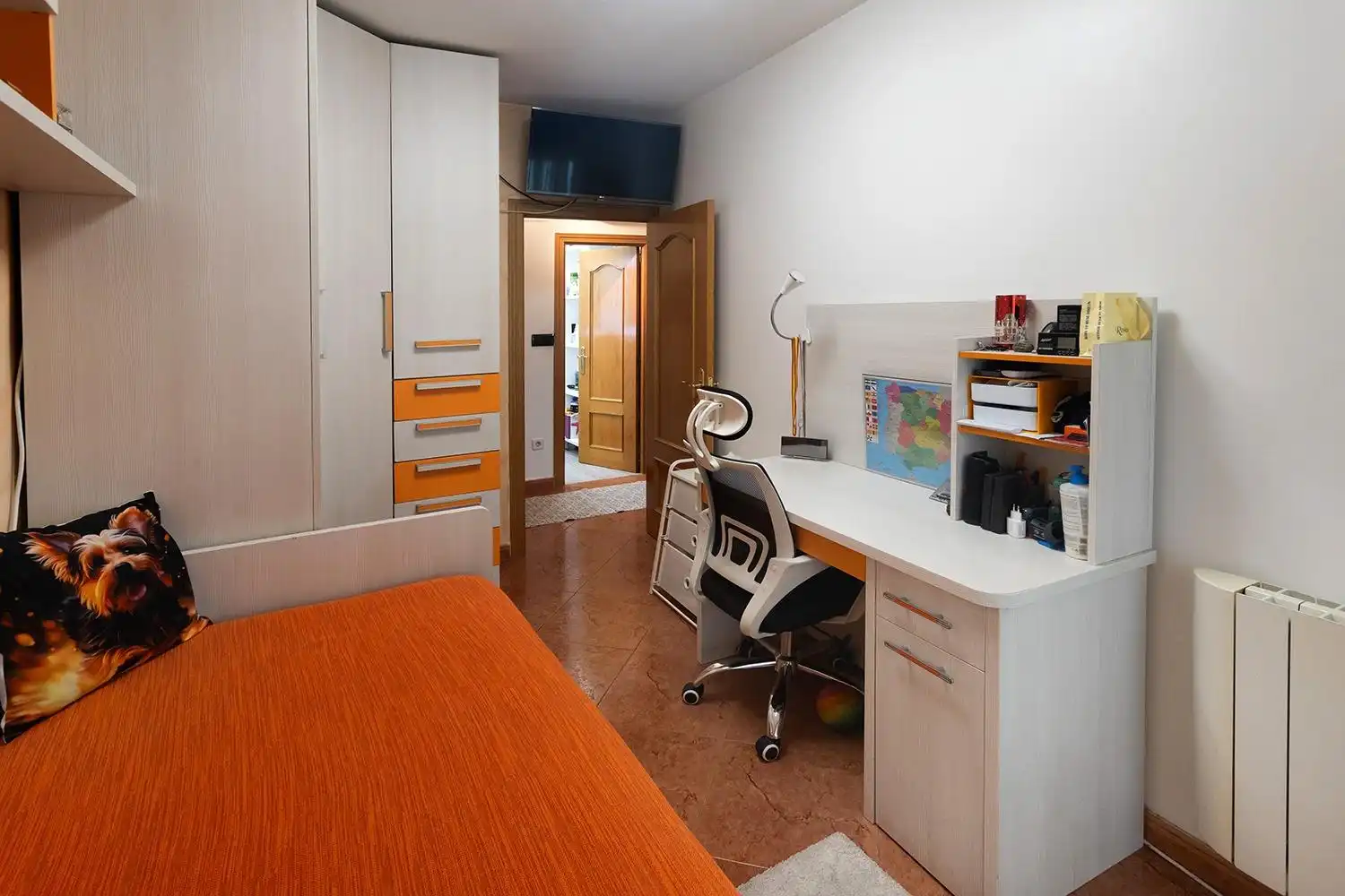 Schlafzimmer von Wohnung zum Verkauf in Alcalá de Henares mit Klimaanlage, Heizung und Terrasse