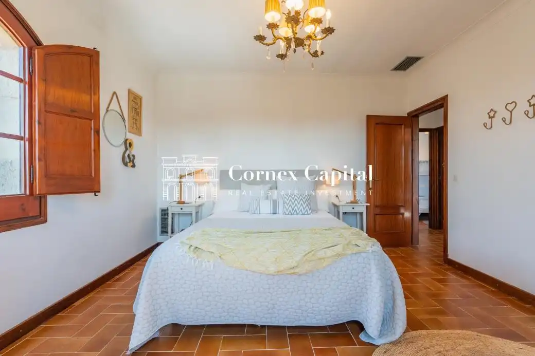 Habitación de Finca rústica de alquiler en Fontanilles con Aire acondicionado, Calefacción y Jardín privado