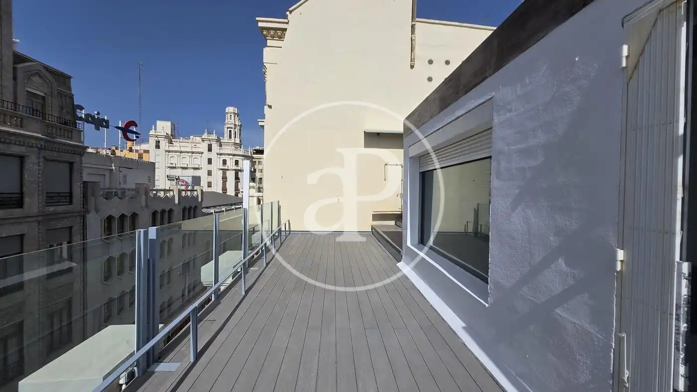 Terraza de Piso de alquiler en Valencia con Aire acondicionado, Calefacción y Terraza