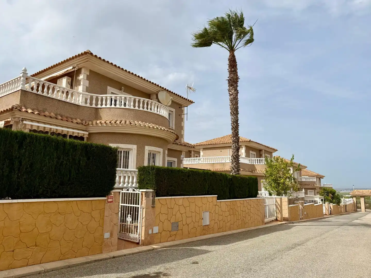 Vista exterior de Casa o xalet en venda en Torrevieja amb Aire condicionat, Jardí privat i Terrassa