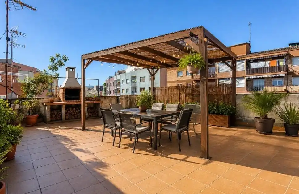 Terrace of Flat for sale in Santa Margarida de Montbui  with Heating, Terrace and Storage room