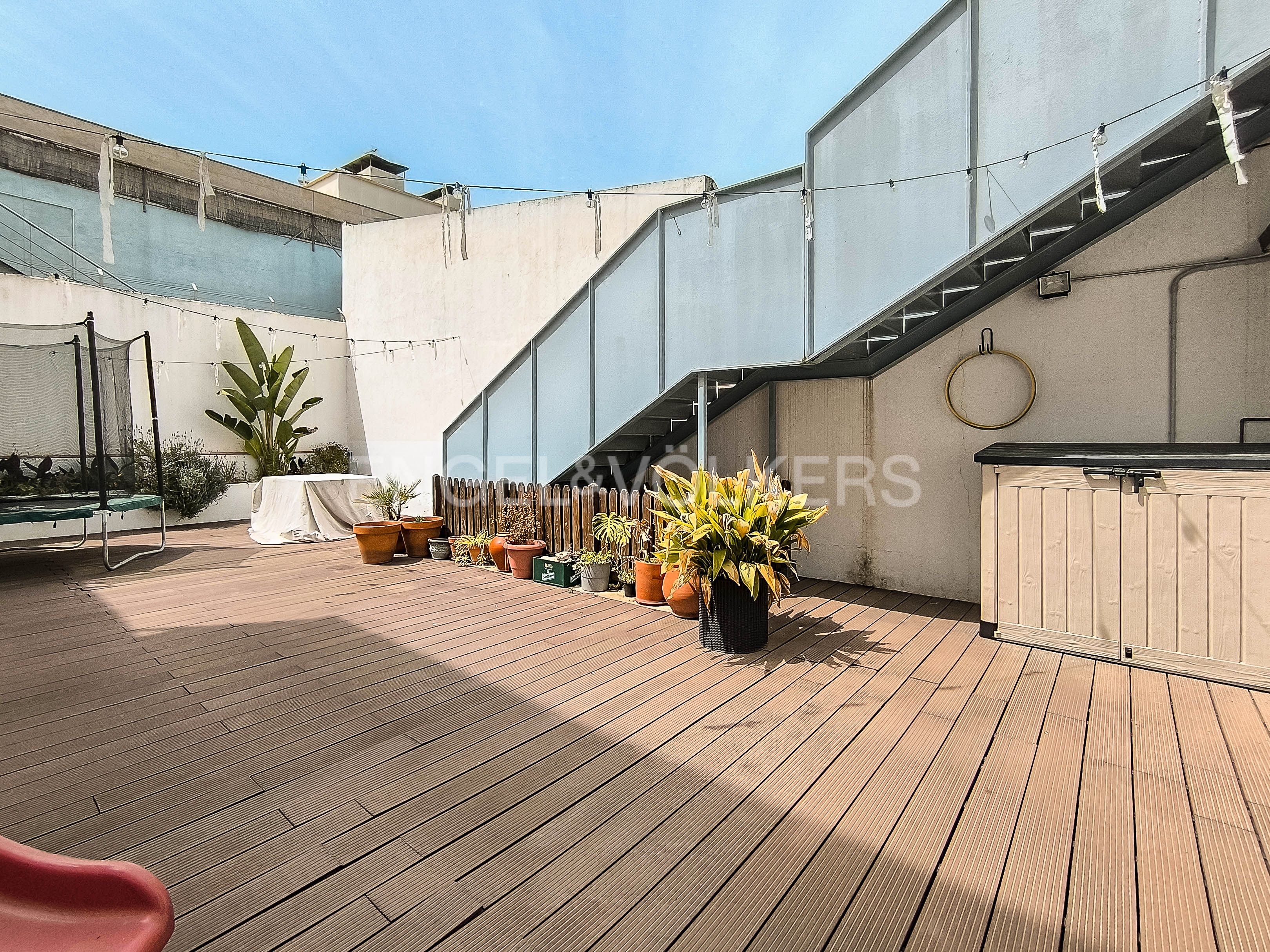 Terrace of Single-family semi-detached to rent in  Barcelona Capital  with Air Conditioner, Heating and Terrace